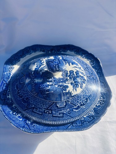 Vintage bursleigh blue white - vintage,