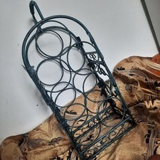 Vintage Black Green Metal Art