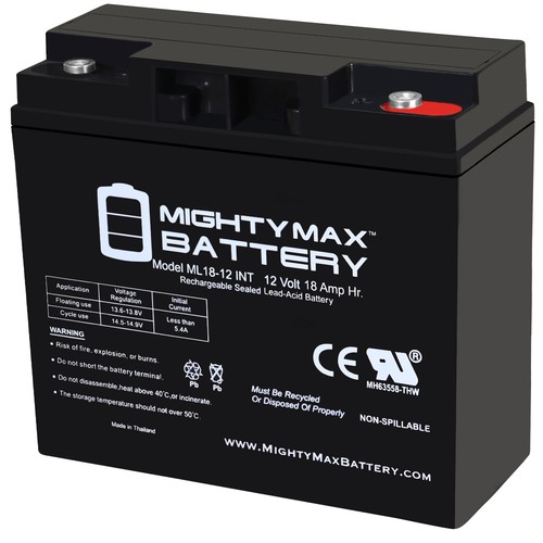 Mighty max 12v 18ah sla - 12v,