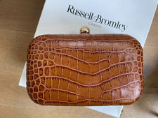 Russell & Bromley Tan Moc Croc Bag