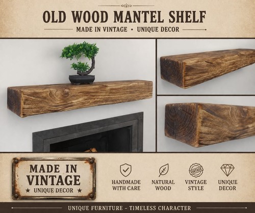 Wall chunky fireplace - fireplace, 4x6