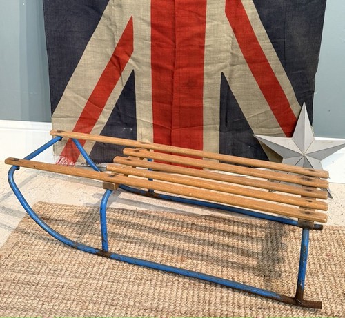 Vintage wooden sledge - vintage, with