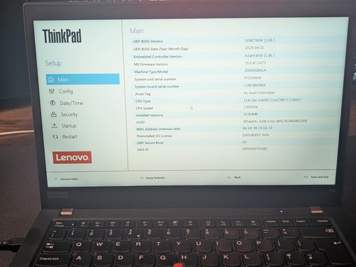 Lenovo thinkpad t14 gen 2 - t14,