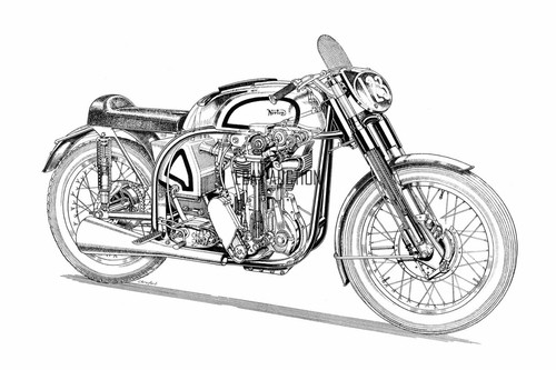 Norton manx models 30m 40m - manx,