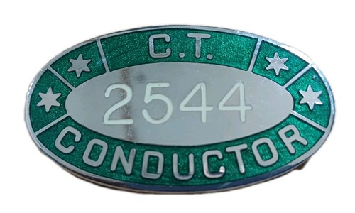 Vintage bus conductor badge - conductor, badge**