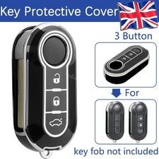 For Fiat 500 Panda Punto Bravo Ducato Abarth Dodge Remote Key Fob Case Cover 3B