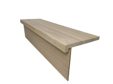 Solid OAK tread and white