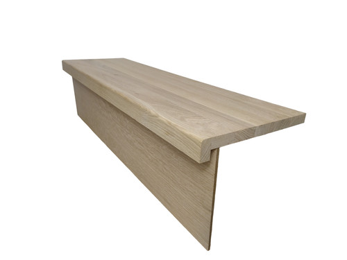 Solid oak tread and white - tread,