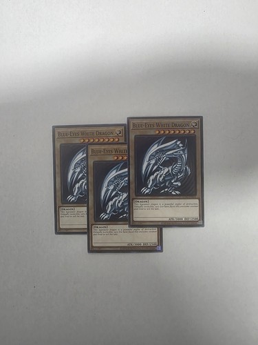 Yugioh blue eyes - 3x, white