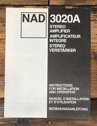 Nad model 3020a - 3020a, amplifier