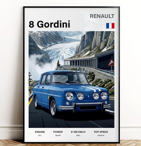 Renault gordini poster wall - renault, 8