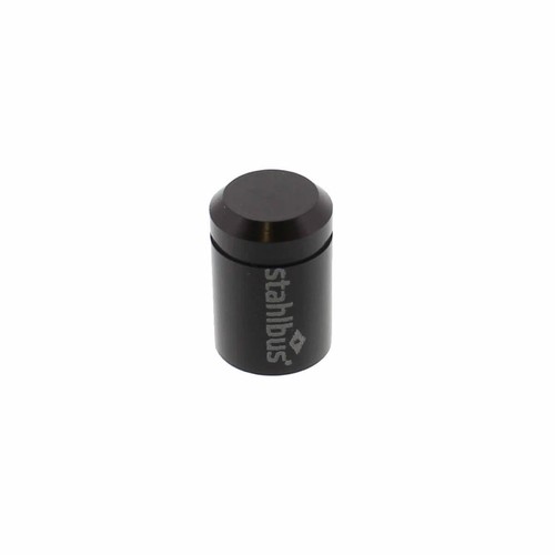 Black brake bleeder screw - bleeder, cap