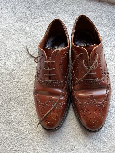 Barker brown leather - leather, oxford