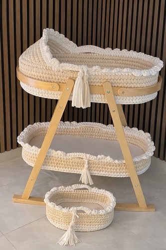 Baby moses basket 6pc set - set, with