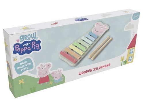 Peppa pig wooden xylophone - wooden,