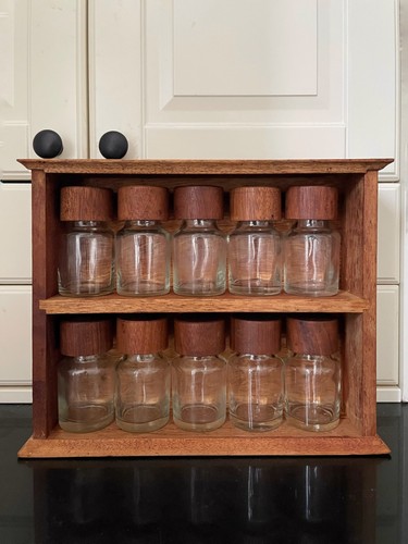 Vintage 1970s wooden spice