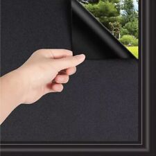 Blackout Window Film Static Cling Reusable Removable 100% Privacy Glass Film