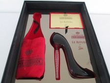 RARE PIPER-HEIDSIECK LE RITUEL PAR CHRISTIAN LOUBOUTIN SHOE CHAMPAGNE GLASS BAG