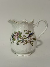 Aynsley Pembroke Fine Bone China Cream Jug – Bird & Floral – Made in England