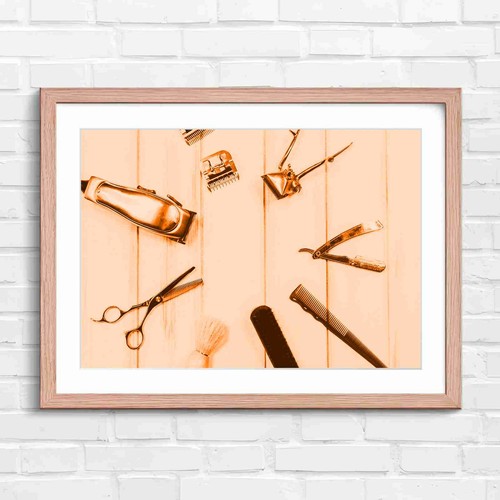 Barber tools vintage - barber, shaving