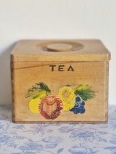 1950s Vintage Wooden Lidded