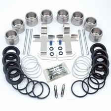 For Subaru Impreza Inc. WRX 2x STAINLESS Front Caliper Rebuild Kits Pins (4 Pot)