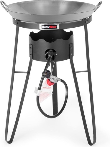 Outdoor cooker with - cooker, wok