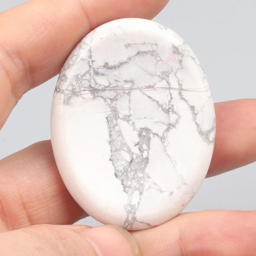 Natural crystal worry stone - natural,