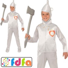Rubies Official Tin Man The Wizard of Oz Boys Childs Fancy Dress Costume New
