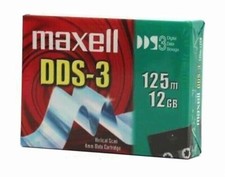 Maxell Data DDS3 4mm 125m 12GB Cartridge Backup Tape - New Sealed