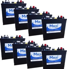 8x T105 TROJAN EQUIVALENT  6V 225Ah (Club Cars 48V Systems). US/Crown