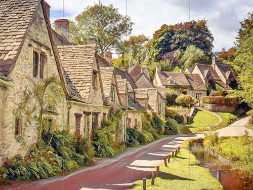 Mosaic ceramic panel bibury - ceramic,