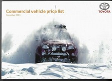 Toyota Commercials Prices & Options 2011-12 UK Market Brochure Hilux Hiace Dyna