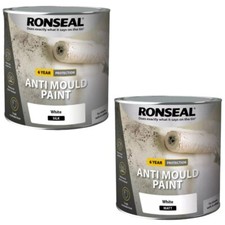 Ronseal 6 Year Anti-Mould Paint White Matt - Silk Size