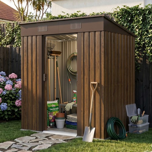 6ft brown wood - 4, x