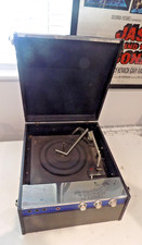 Dansette Conquest Garrard 1025 Vintage Record Player Blue UNTESTED SPARES