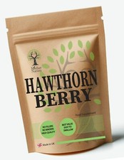 Hawthorn Berry Capsules 500mg Clean Natural Berry Powder Vegan Supplements