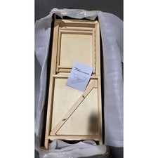 Pre-Owned Wooden Dog Ramp Adjustable Folding Portable Pet Ramp for Bed Car Gray