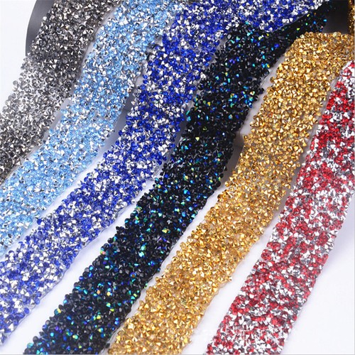 Rhinestone beaded iron - iron, on