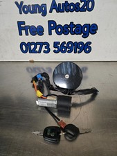 PEUGEOT 206 1998-2006 IGNITION BARREL WITH BLACK FUEL CAP & 2 KEYS