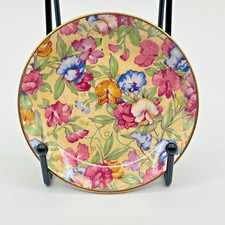 Vintage Royal Winton Grimwades England  Sweet Pea Floral Saucer 4"