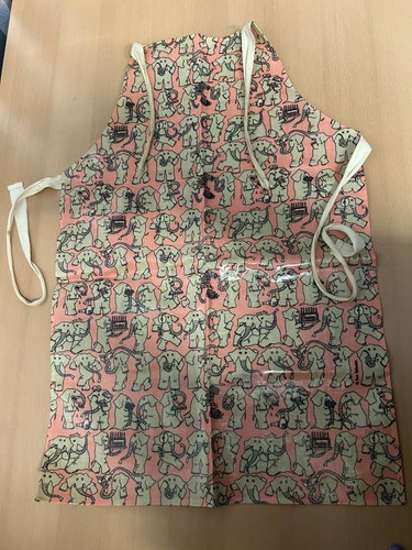 Vintage apron with - with, elephant