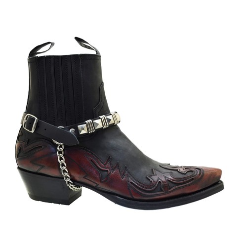 Sendra 4660 red black leather - 4660,