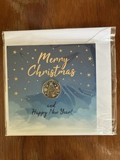 2021 GUERNSEY COLOURED & STANDARD BU CHRISTMAS TREE 50P COINS SEALED LOW MINTGE