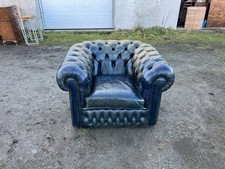 A Vintage Blue / Tan Leather