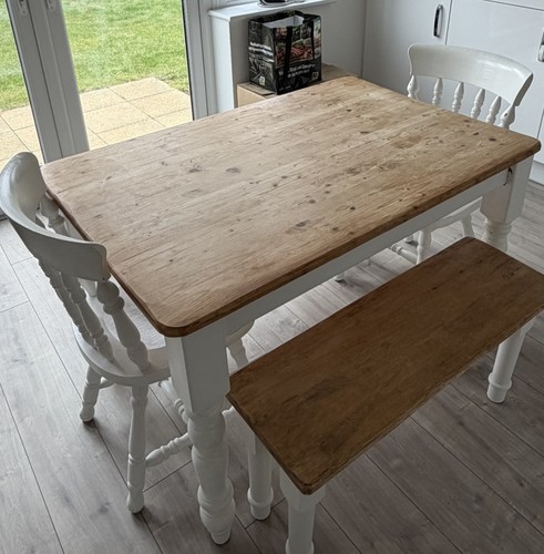 Wood rectangular dining table - wood,