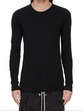 Rick Owens Medium Double Layer Long Sleeve T-shirt New With Tags Unstable Cotton