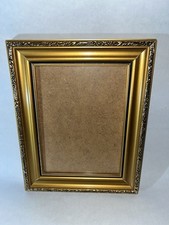 Vintage Wooden Gold Tone