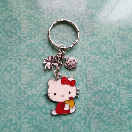 Hello kitty keyring red - keyring, enamel