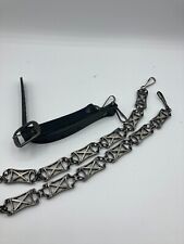 SALTIRE Antique Kilt Sporran Chains Complete With Leather Straps now only £34.99